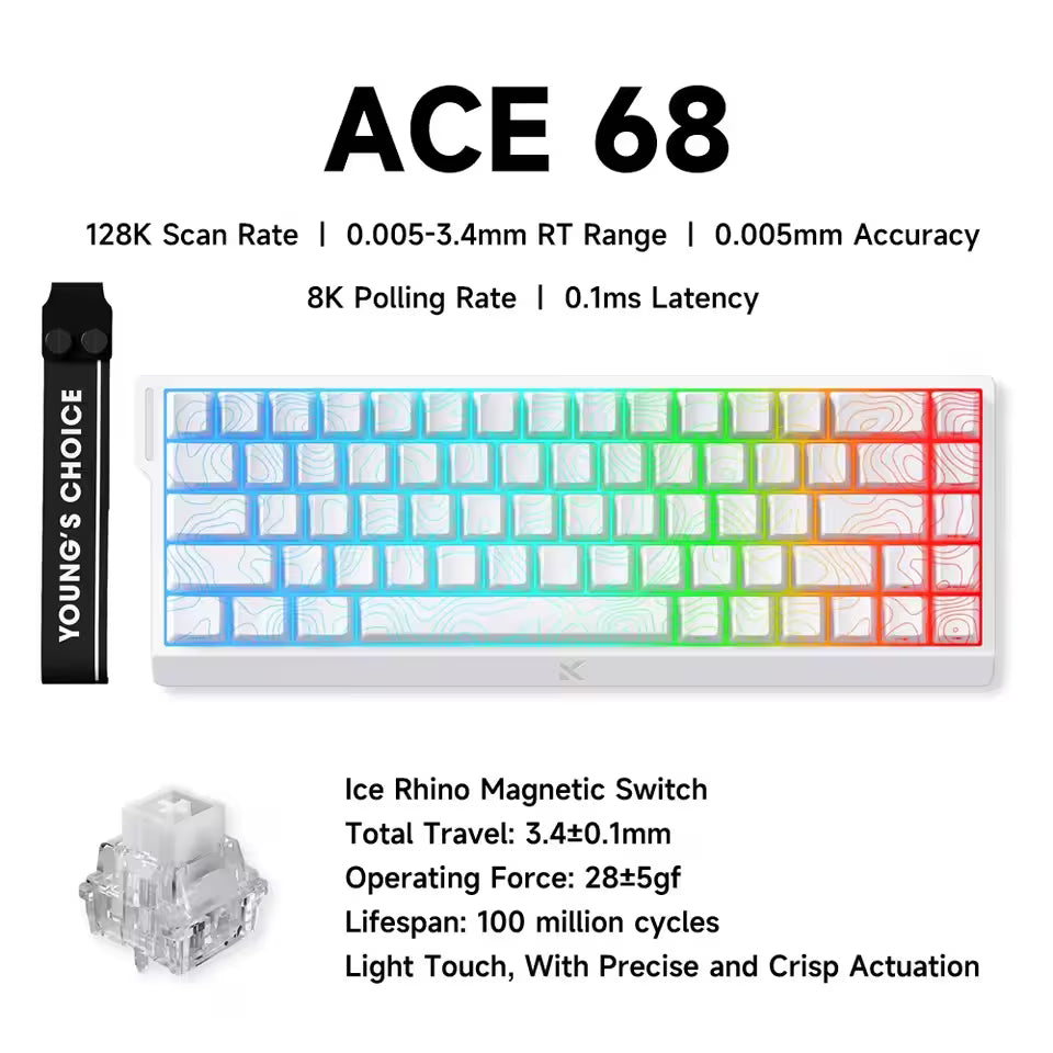 ACE 68 Magnetic Switch Gaming Keyboard