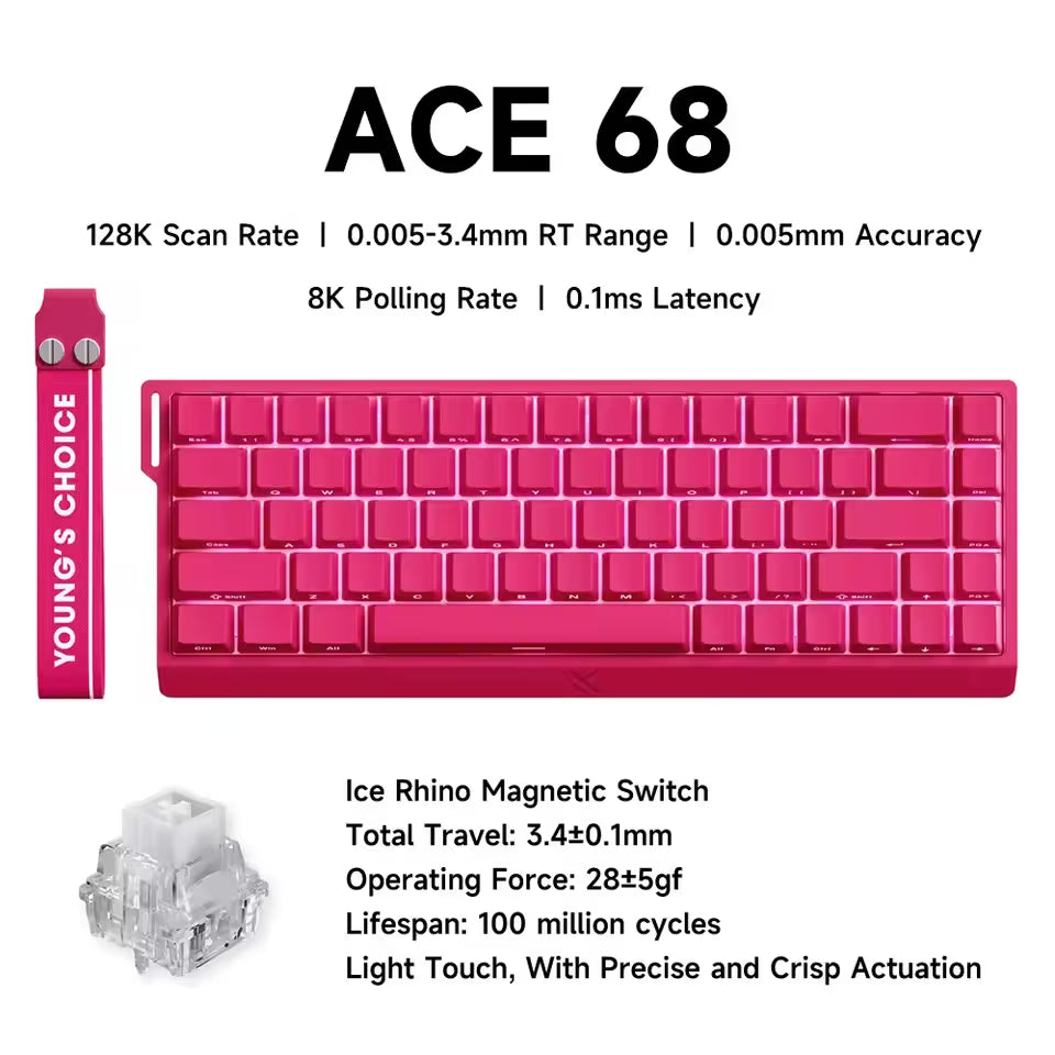 ACE 68 Magnetic Switch Gaming Keyboard
